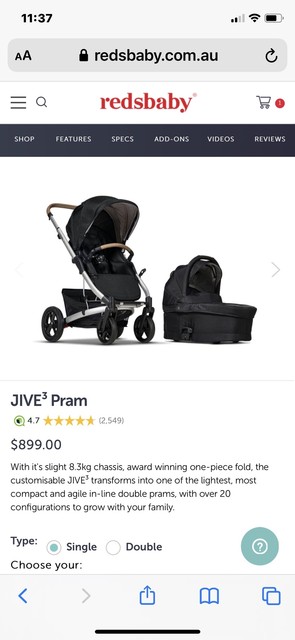 jive 3 pram